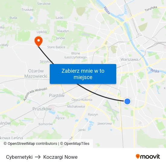 Cybernetyki to Koczargi Nowe map