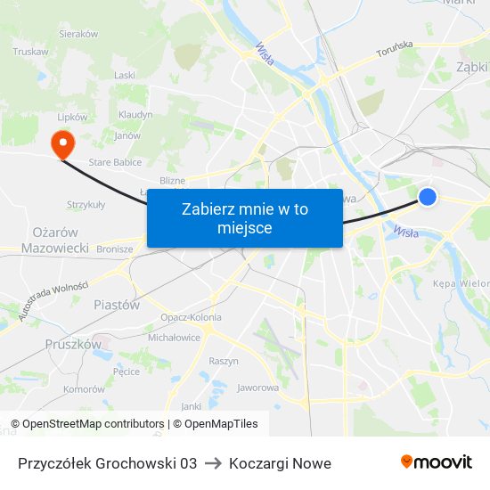 Przyczółek Grochowski 03 to Koczargi Nowe map