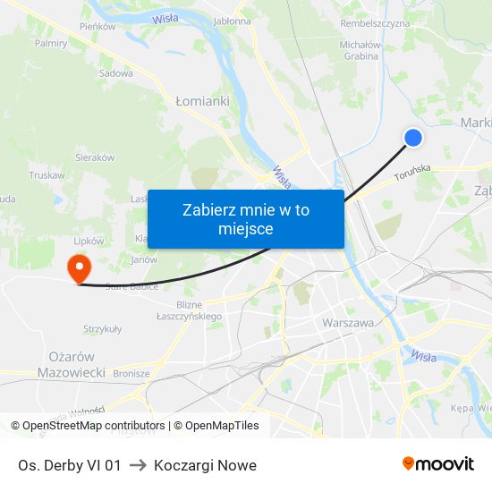 Os. Derby VI 01 to Koczargi Nowe map