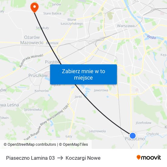 Piaseczno Lamina 03 to Koczargi Nowe map