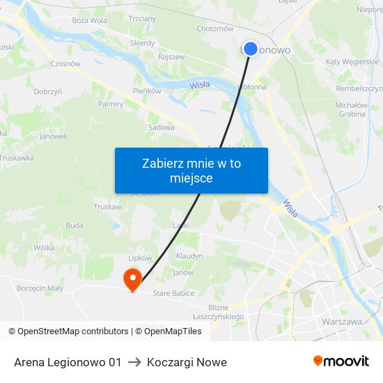 Arena Legionowo 01 to Koczargi Nowe map