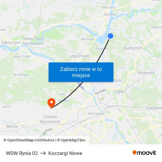 WDW Rynia 02 to Koczargi Nowe map