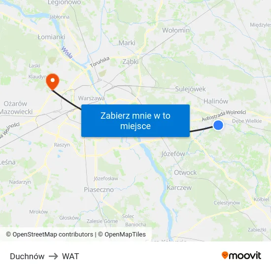 Duchnów to WAT map