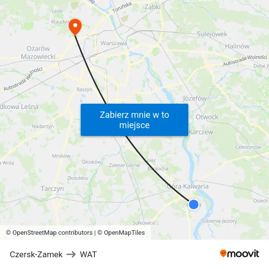 Czersk - Zamek to WAT map