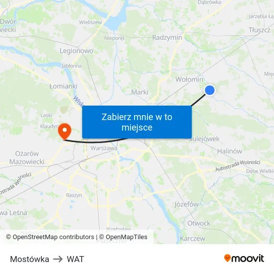 Mostówka to WAT map