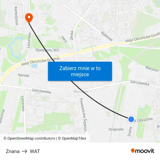Znana to WAT map
