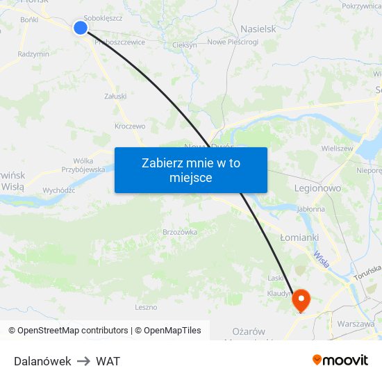 Dalanówek to WAT map