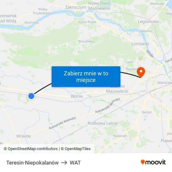 Teresin-Niepokalanów to WAT map