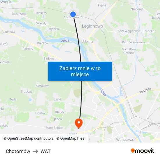 Chotomów to WAT map