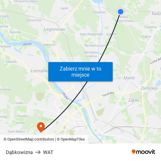 Dąbkowizna to WAT map