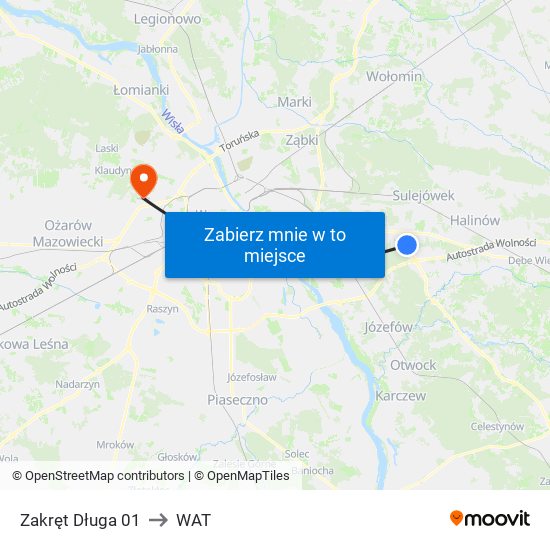 Zakręt Długa 01 to WAT map