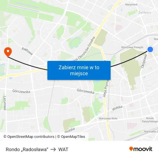 Rondo „Radosława” to WAT map