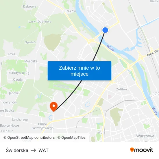 Świderska to WAT map