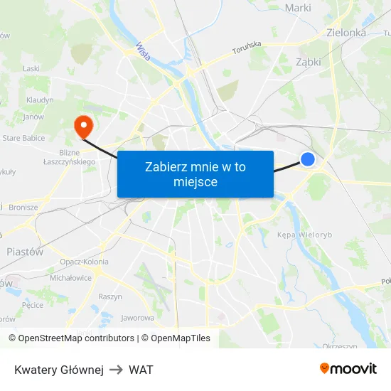 Kwatery Głównej to WAT map