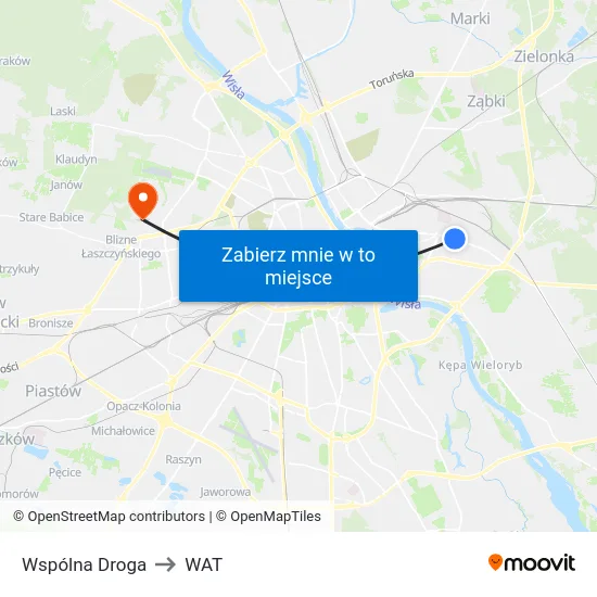 Wspólna Droga to WAT map