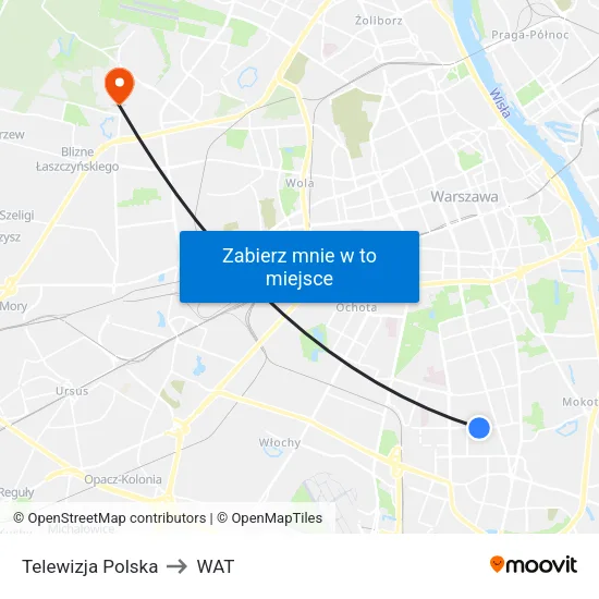 Telewizja Polska to WAT map