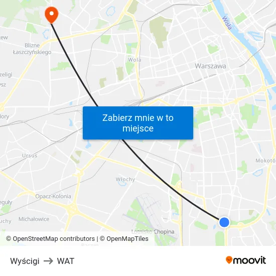 Wyścigi to WAT map