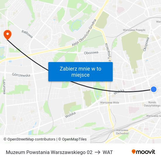 Muzeum Powstania Warszawskiego 02 to WAT map