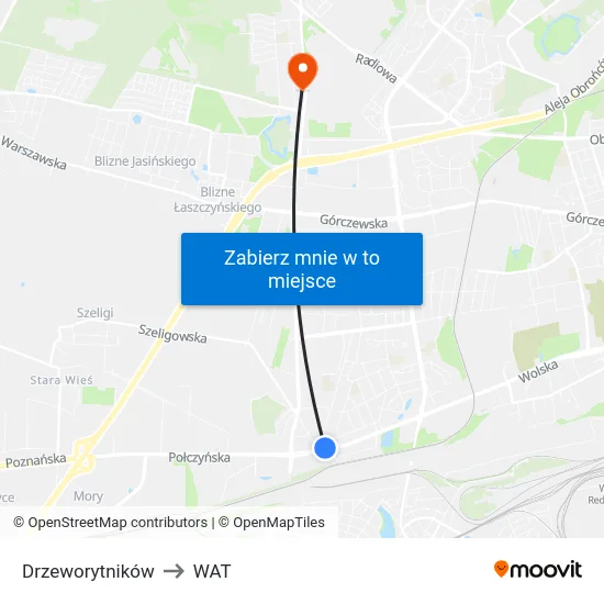 Drzeworytników to WAT map