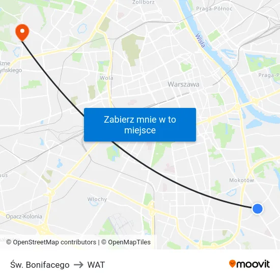 Św. Bonifacego to WAT map