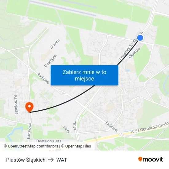 Piastów Śląskich to WAT map