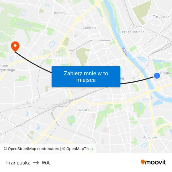 Francuska to WAT map