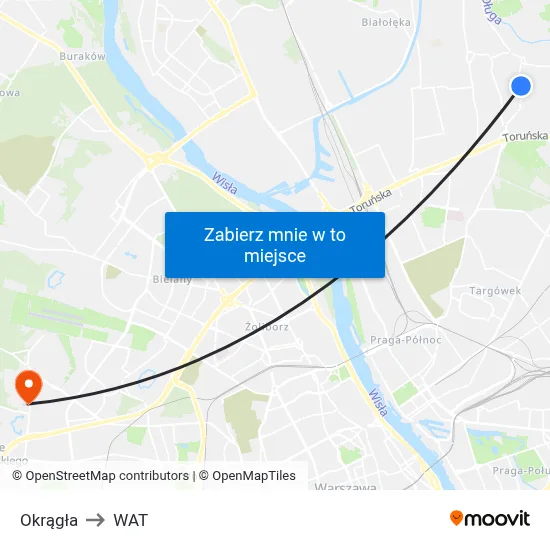 Okrągła to WAT map