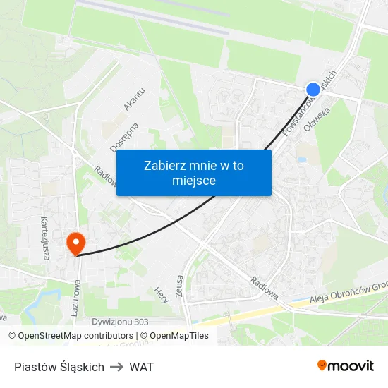 Piastów Śląskich to WAT map