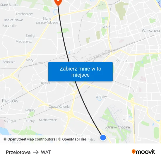 Przelotowa to WAT map