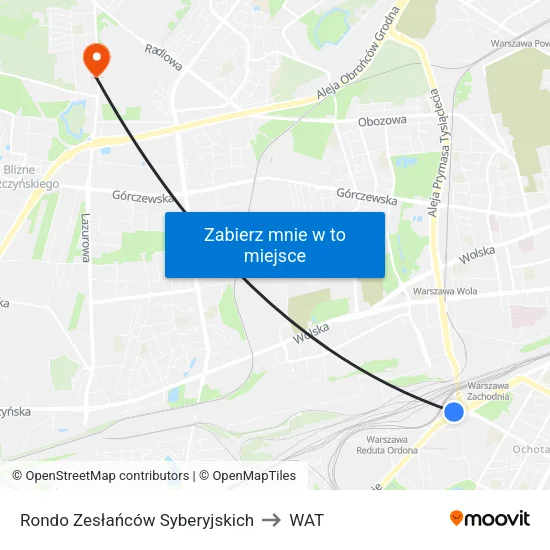 Rondo Zesłańców Syberyjskich to WAT map
