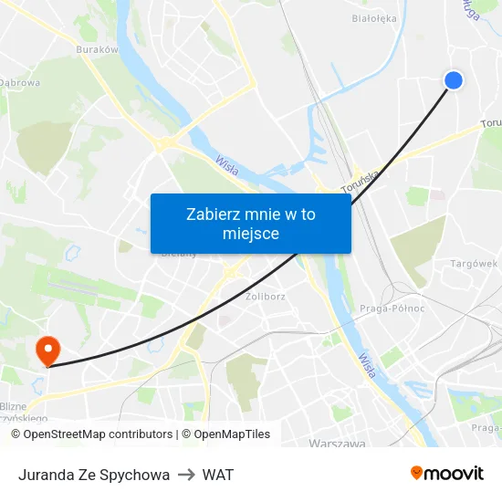 Juranda Ze Spychowa to WAT map