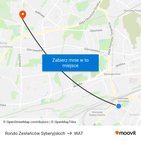 Rondo Zesłańców Syberyjskich to WAT map