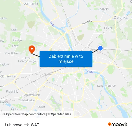 Łubinowa to WAT map