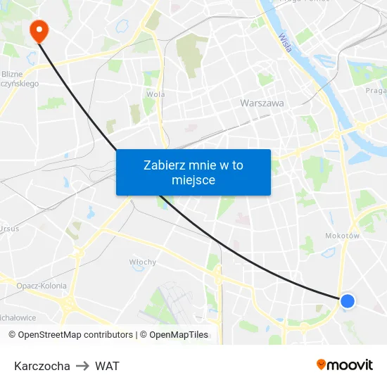 Karczocha to WAT map