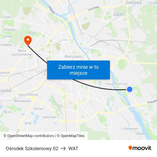 Ośrodek Szkoleniowy to WAT map