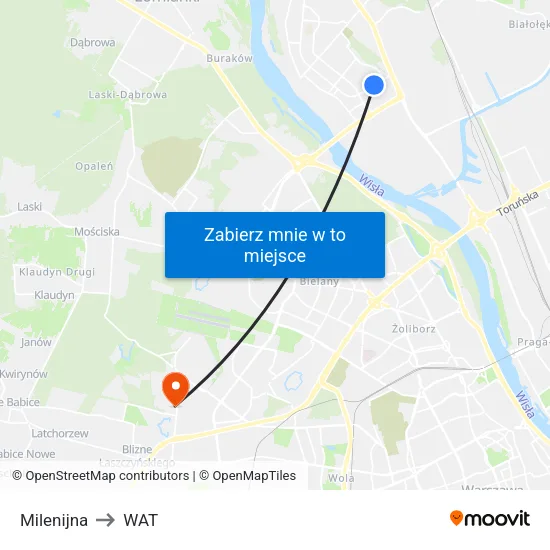 Milenijna to WAT map