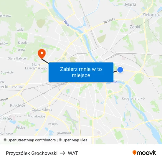 Przyczółek Grochowski to WAT map