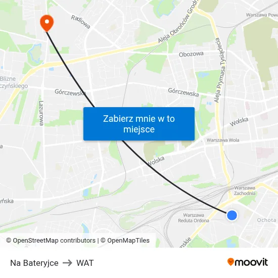 Na Bateryjce to WAT map