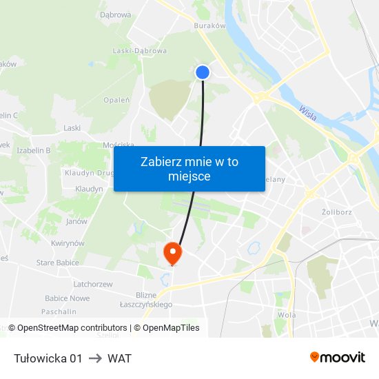 Tułowicka 01 to WAT map