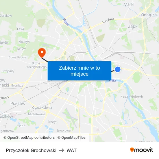 Przyczółek Grochowski to WAT map