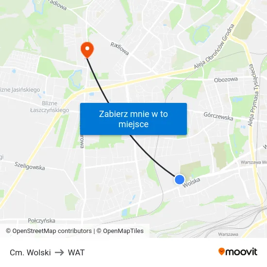 Cm. Wolski to WAT map