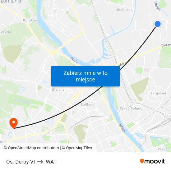 Os. Derby VI to WAT map