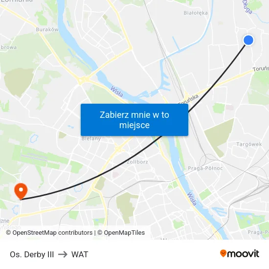 Os. Derby III to WAT map