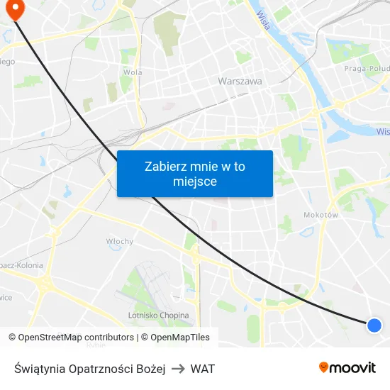 Świątynia Opatrzności Bożej to WAT map