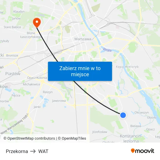 Przekorna to WAT map