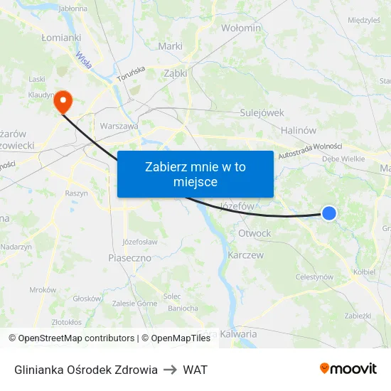 Glinianka Ośrodek Zdrowia to WAT map