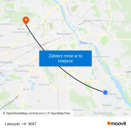 Latoszki to WAT map