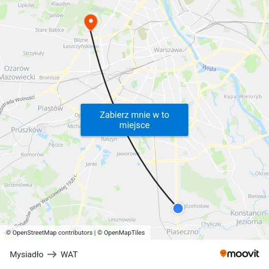 Mysiadło to WAT map