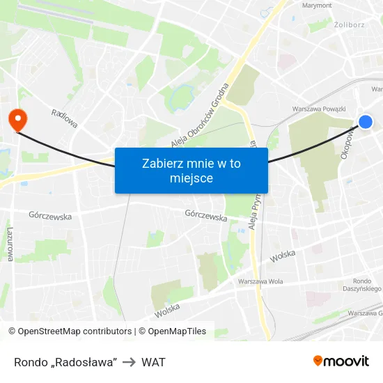 Rondo „Radosława” to WAT map