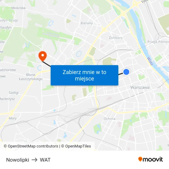 Nowolipki to WAT map